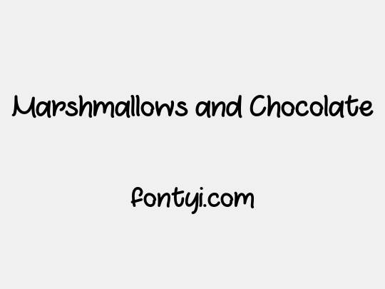 Marshmallows and Chocolate