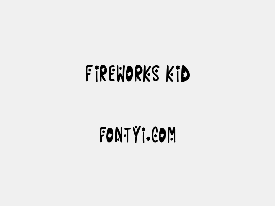 Fireworks Kid