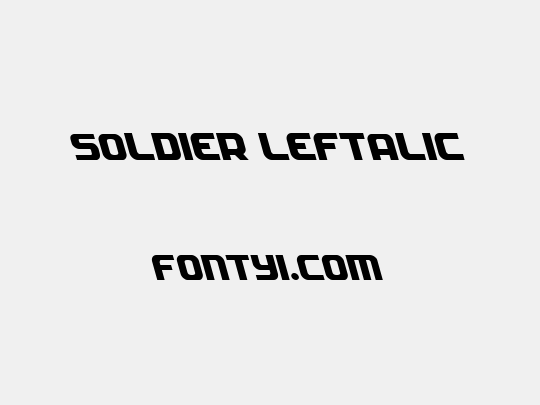 Soldier Leftalic