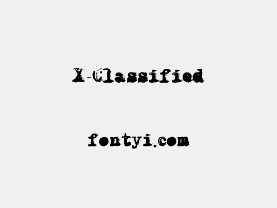 X-Classified