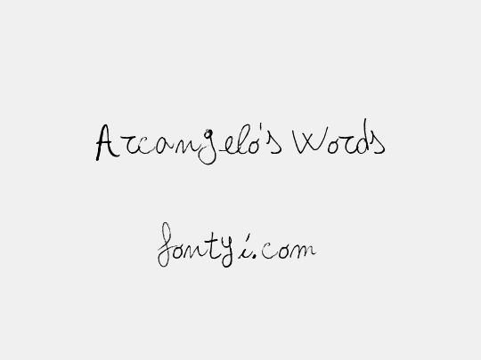 Arcangelo's Words