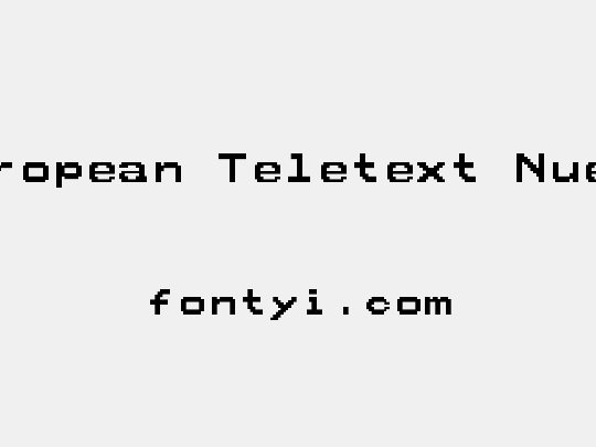 European Teletext Nuevo