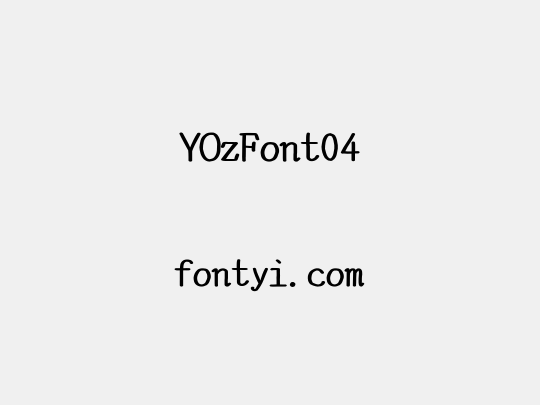 YOzFont04