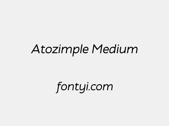 Atozimple Medium
