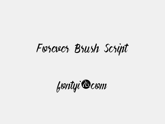 Forever Brush Script
