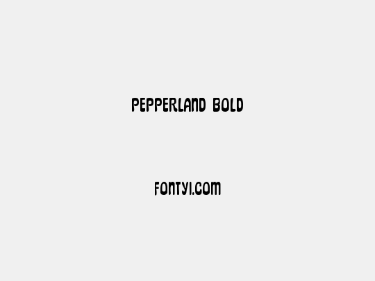 Pepperland Bold