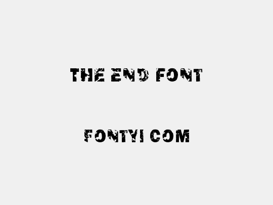 The End Font