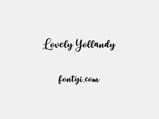 Lovely Yollandy