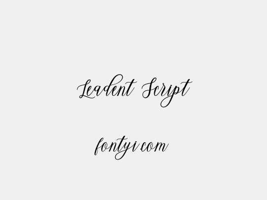Leadent Script
