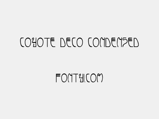 Coyote Deco Condensed