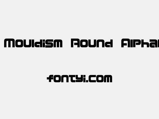 D3 Mouldism Round Alphabet