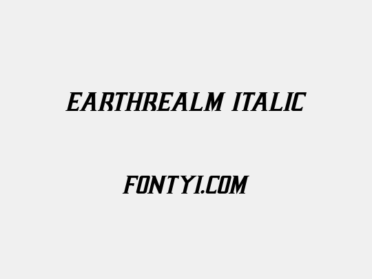 Earthrealm Italic