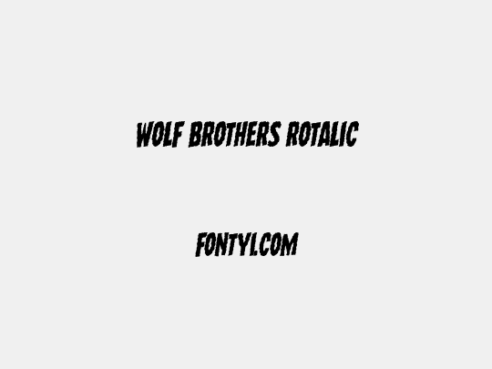 Wolf Brothers Rotalic