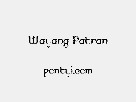 Wayang Patran
