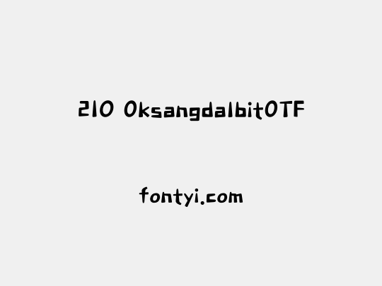 210 OksangdalbitOTF