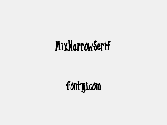 MixNarrowSerif
