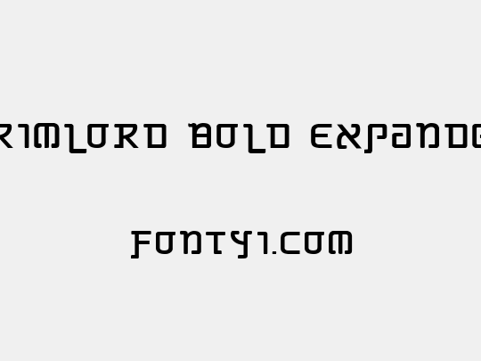 Grimlord Bold Expanded