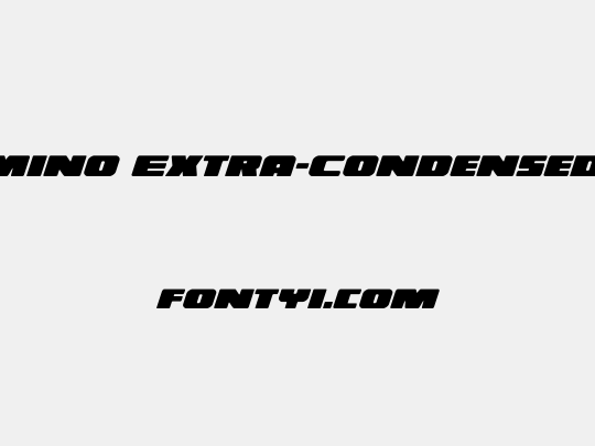 Illumino Extra-Condensed Ital