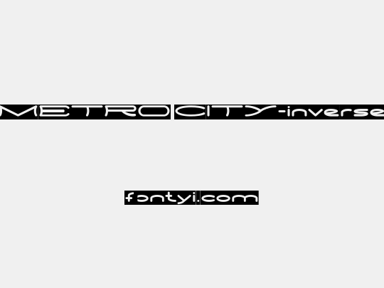 METRO CITY-inverse
