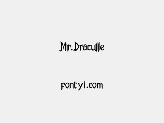Mr.Draculle