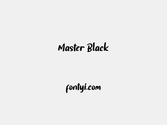 Master Black