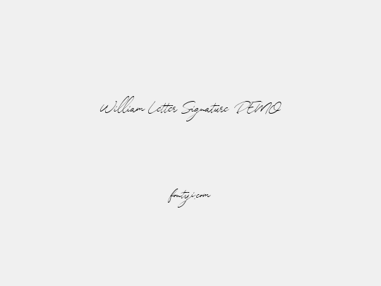 William Letter Signature DEMO