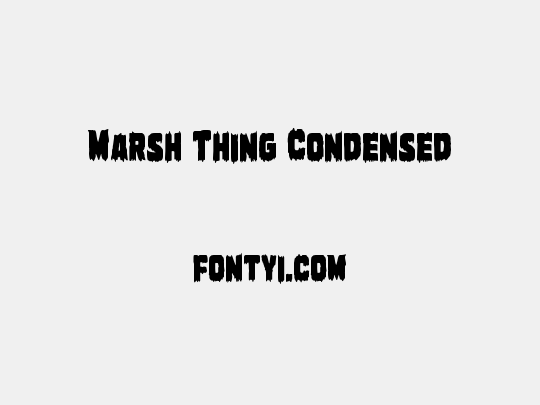 Marsh Thing Condensed