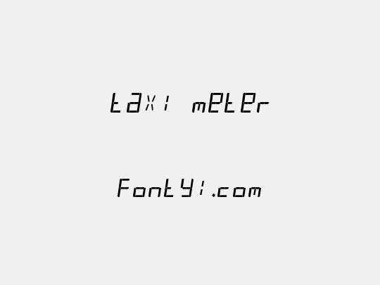 taxi meter