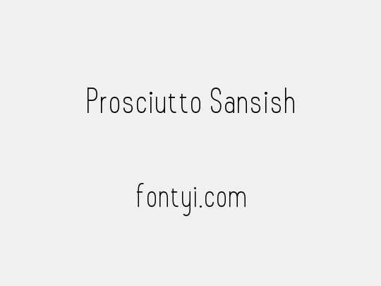 Prosciutto Sansish