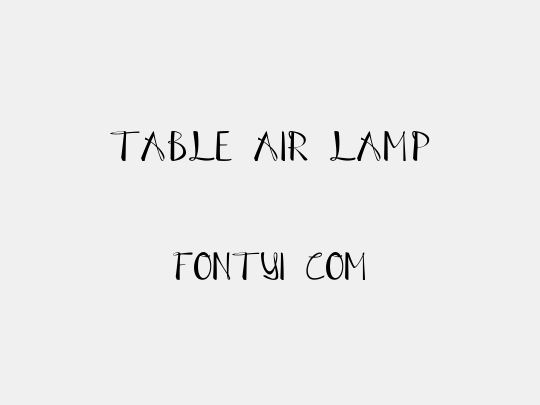 Table Air Lamp