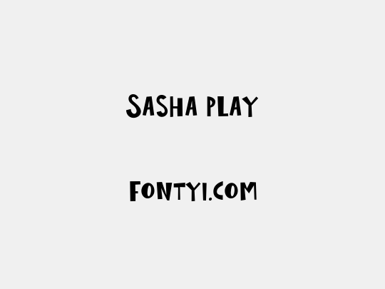 Sasha Play