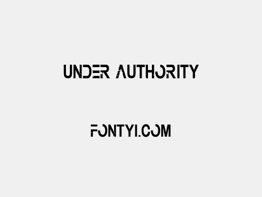 Under Authority