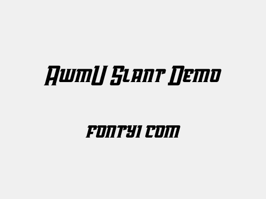 AwmU Slant Demo