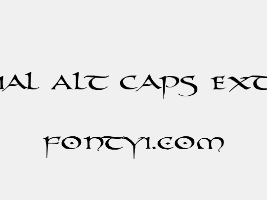 PR Uncial Alt Caps Extended