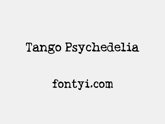 Tango Psychedelia