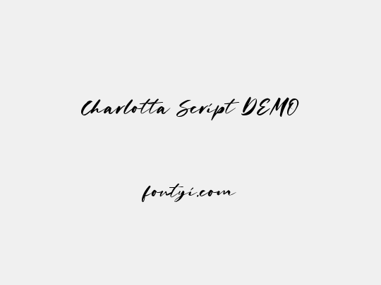 Charlotta Script DEMO