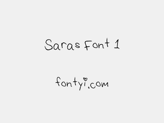 Saras Font 1