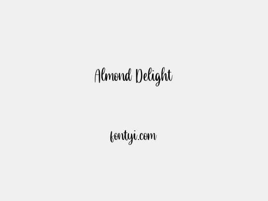 Almond Delight