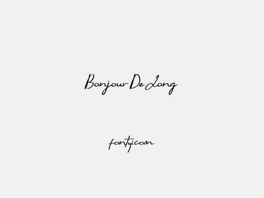 Bonjour De Jong