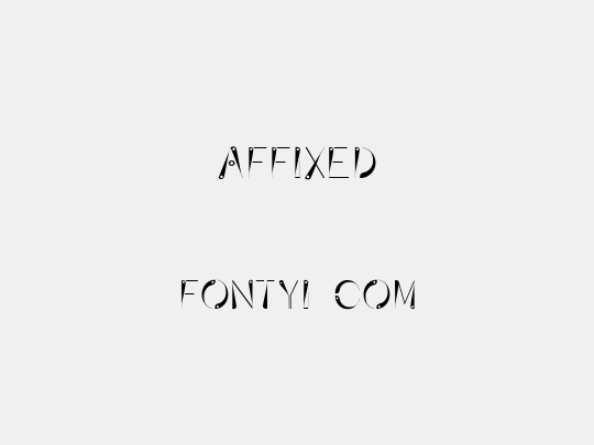 Affixed