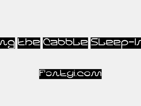 Letting The Cabble Sleep-Invers