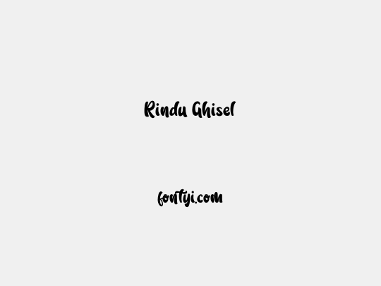 Rindu Ghisel