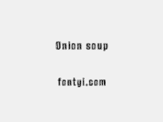 Onion soup