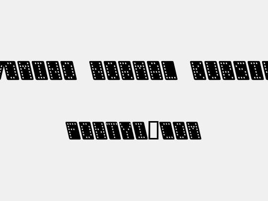 Domino normal kursiv
