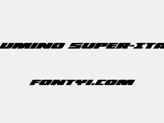 Illumino Super-Italic