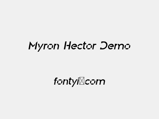 Myron Hector Demo