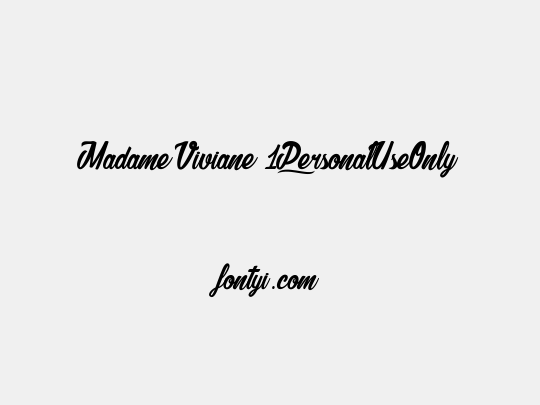 Madame Viviane 1_PersonalUseOnly