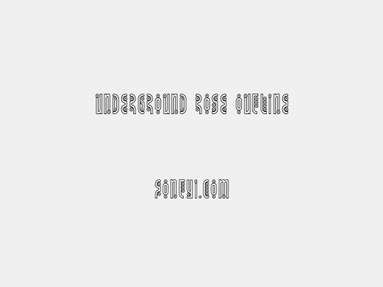 Underground Rose Outline