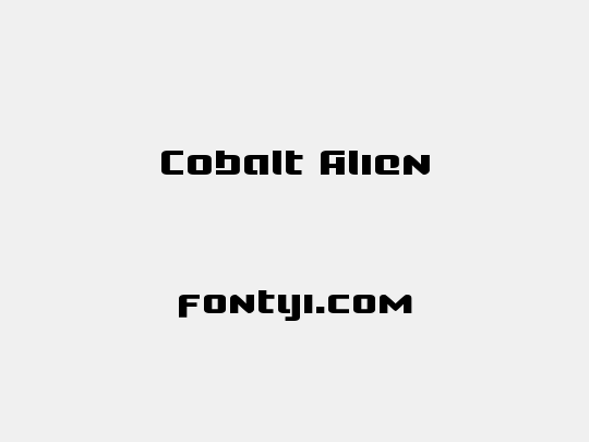 Cobalt Alien