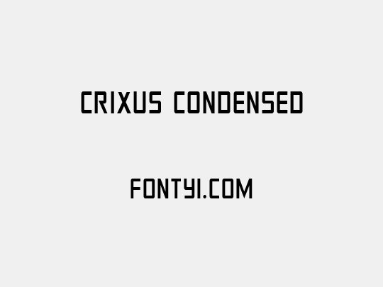 Crixus Condensed